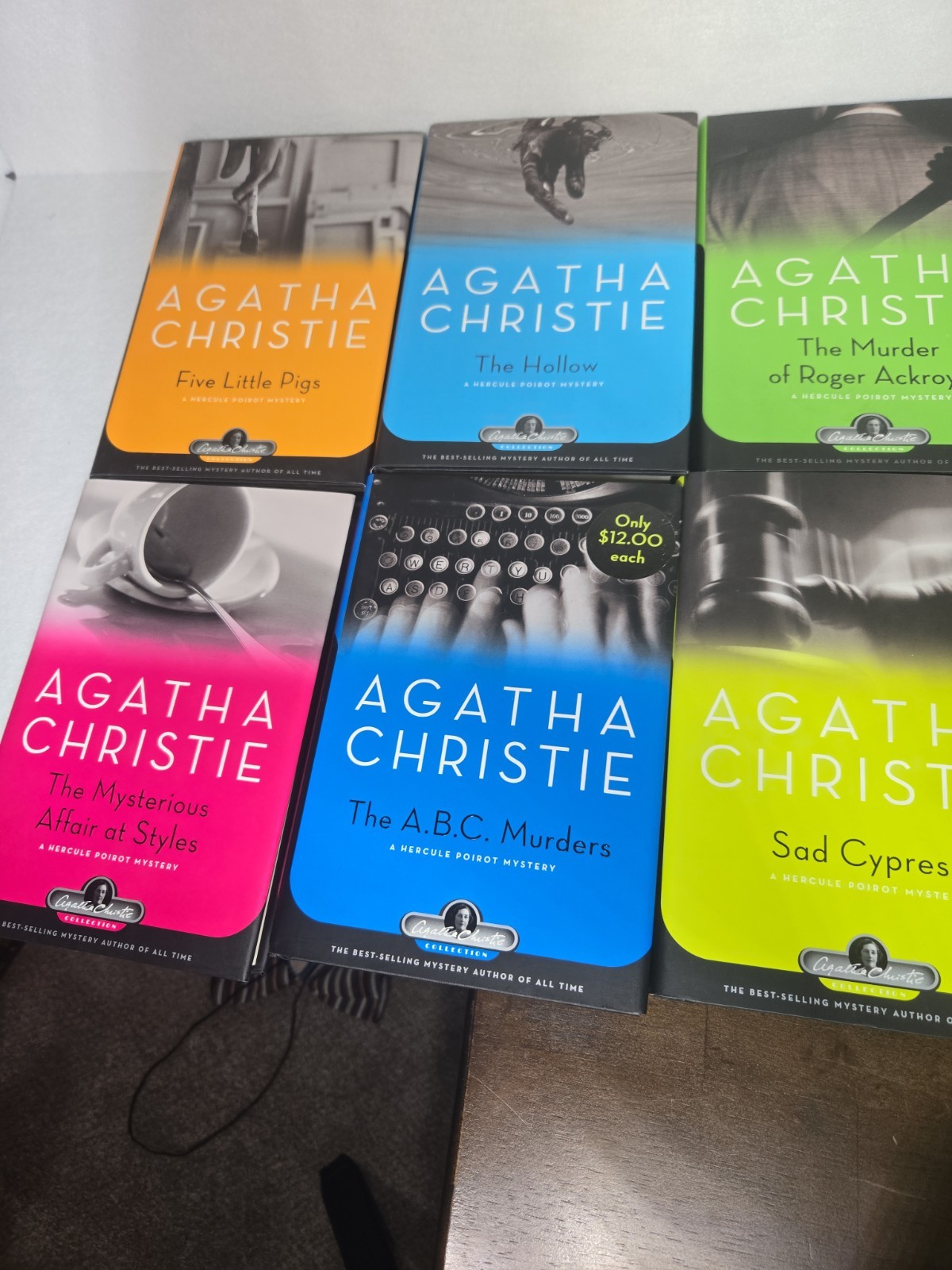 20 Agatha Christie Hercule Poirot & Marple Mystery HC Books Black Dog VG+ Cond