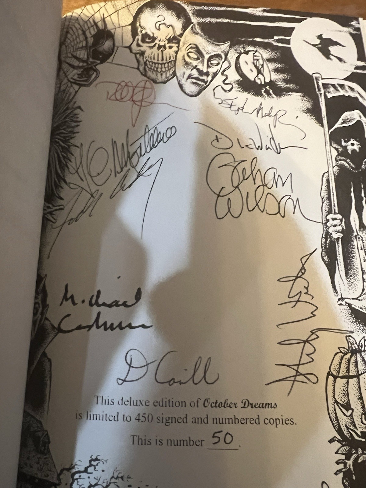 October Dreams: A Celebration of Halloween HC Dust Jacket 1st Ltd Signed #50
