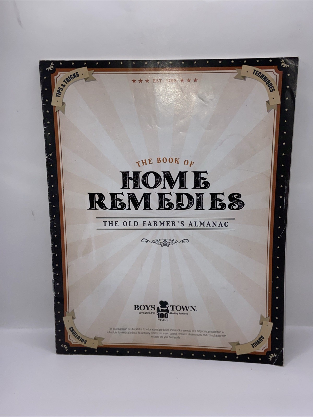 The Old Farmer’s Almanac Book of HOME REMEDIES Booklet Boys Town *2021 edition