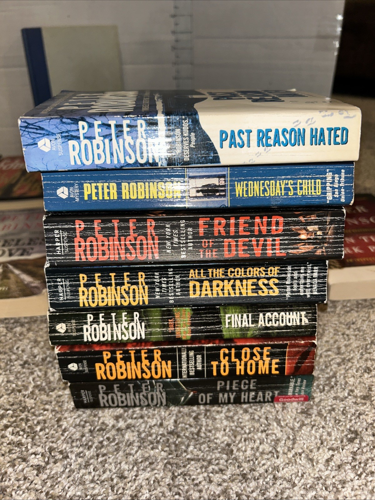 Huge Lot (25) Peter Robinson Books Inspector Banks Hardback & Paperback